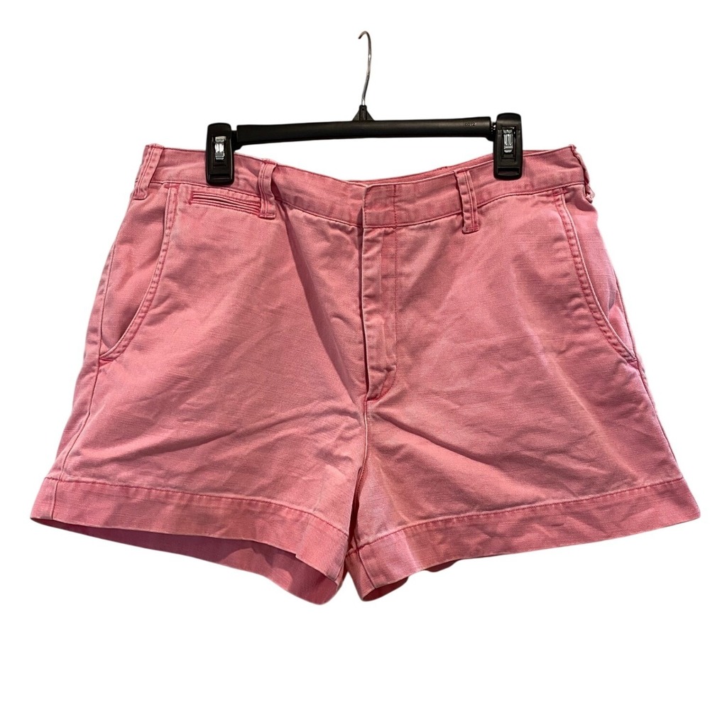 Polo Ralph Lauren Womens Size 12 Pink Chino Shorts Cotton Twill Preppy 3" Inseam